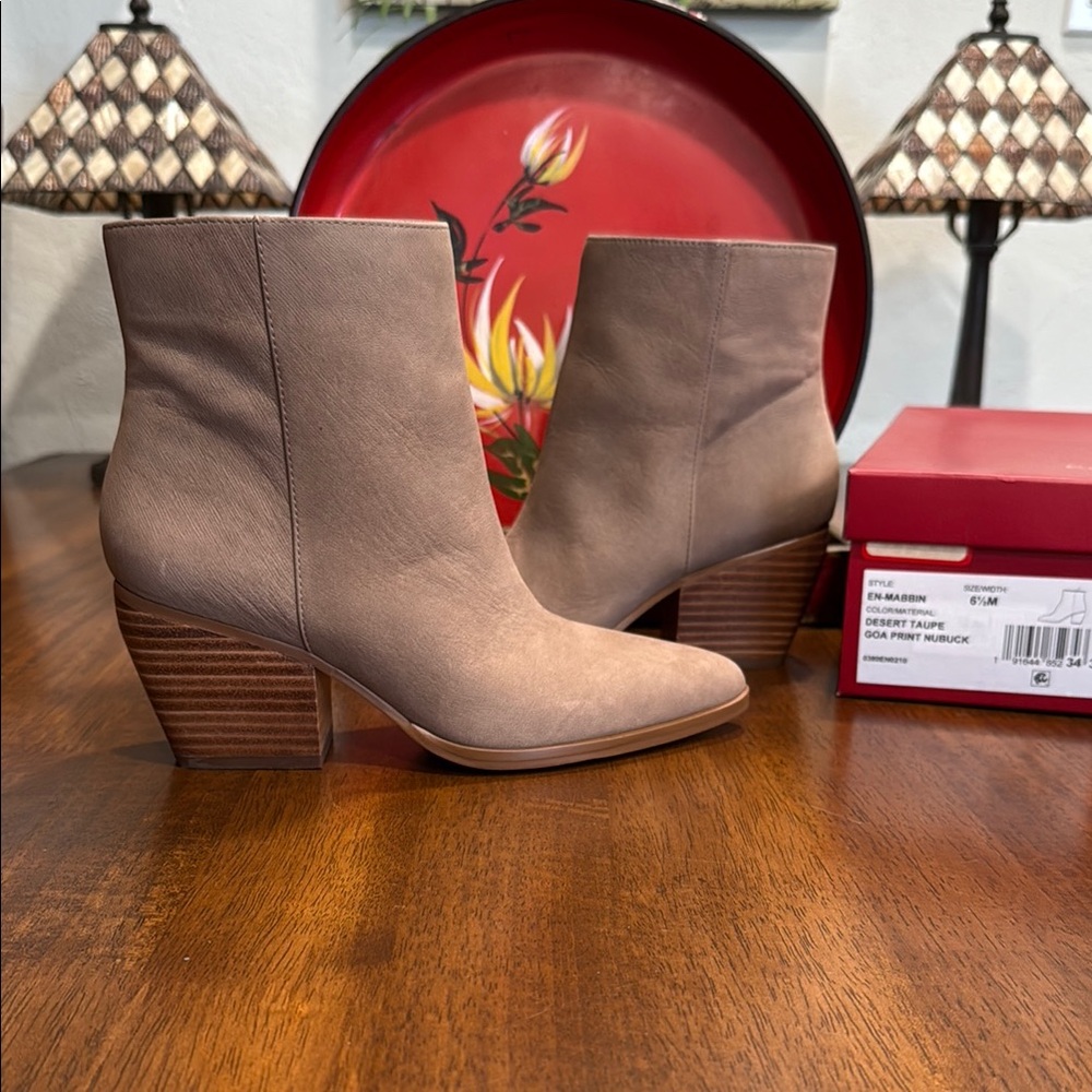 Desert Taupe Ankle Boots NWOT